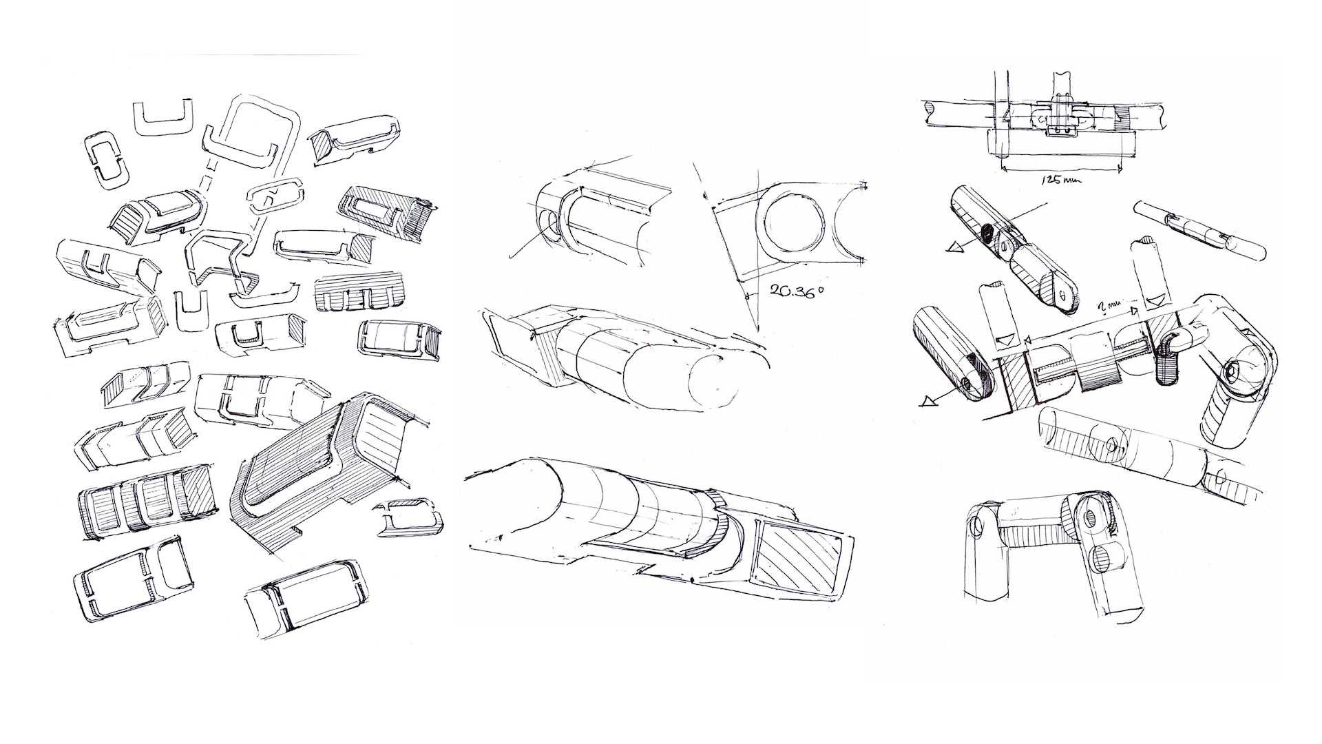 A selection of concept sketches