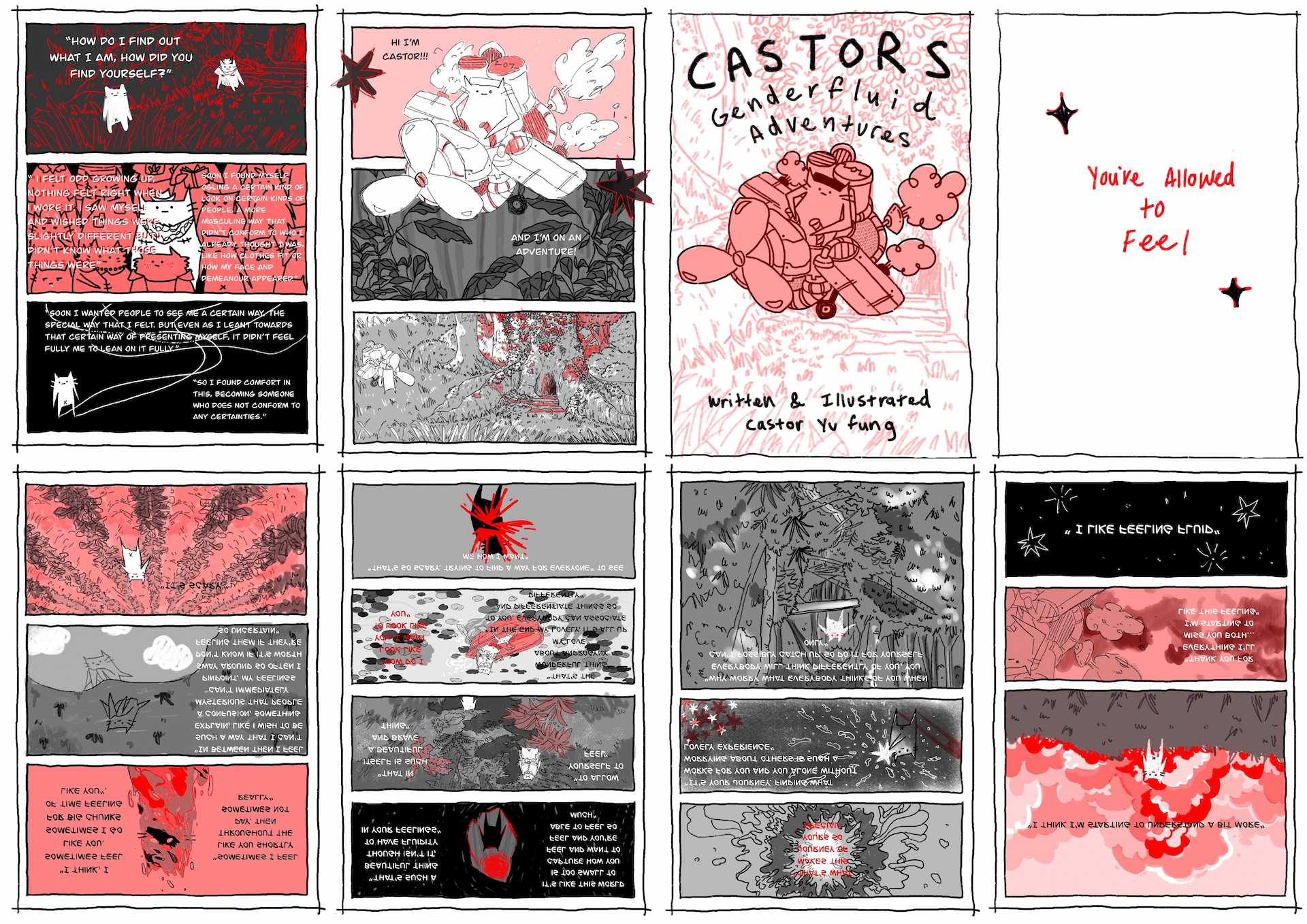 Zine: Castor's Genderfluid Adventures