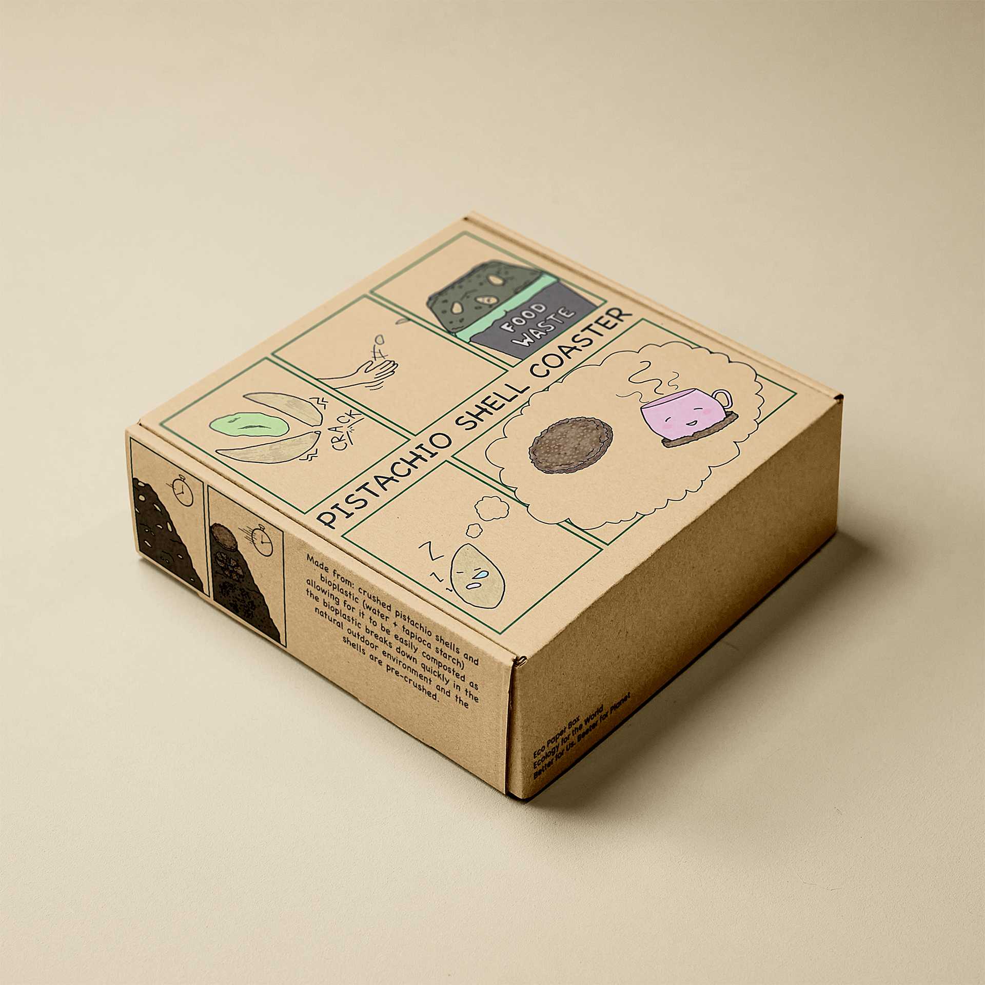 Final Major Project – Coaster Packaging Mockup.