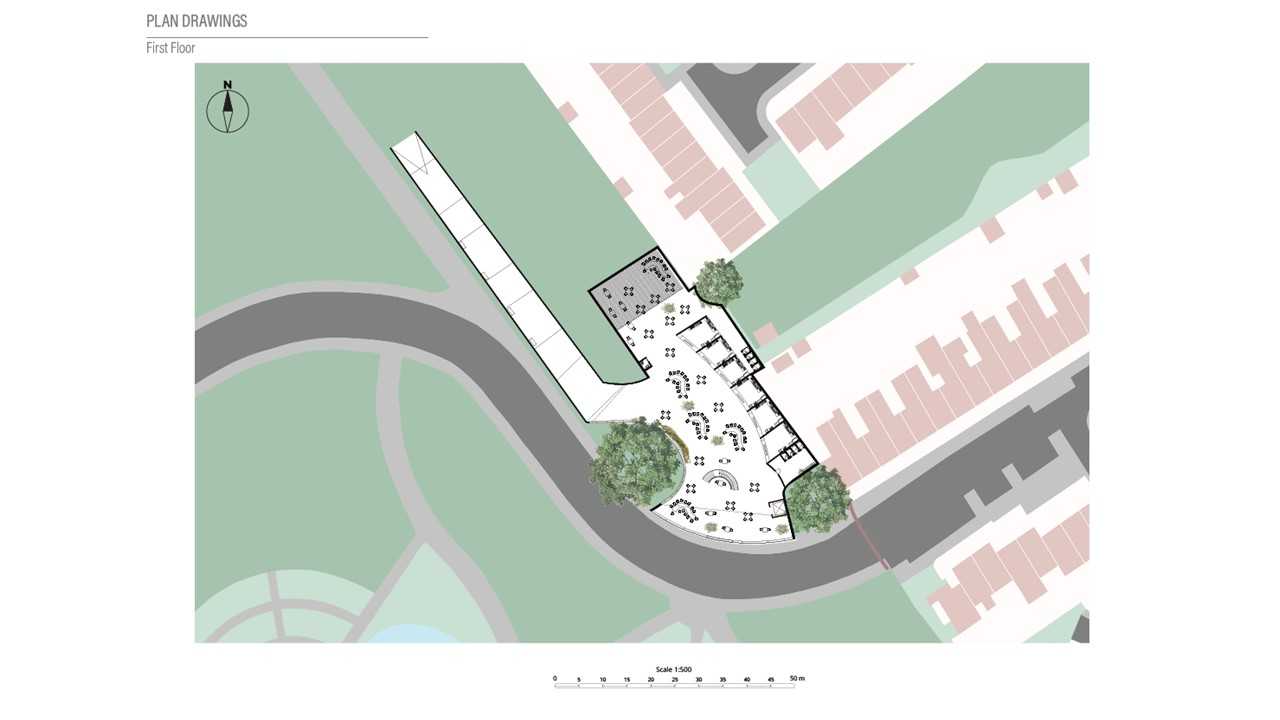 First floor plan 1:500